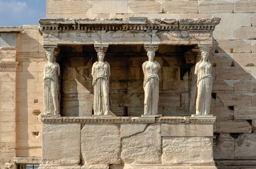 有关caryatid, 厄瑞克忒翁神庙, 希腊的免费素材图片