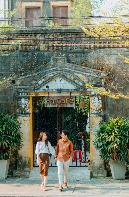 有关一对, 入口, 垂直拍摄的免费素材图片