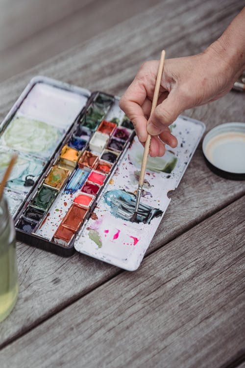 有关手, 水彩, 混乱的的免费素材图片