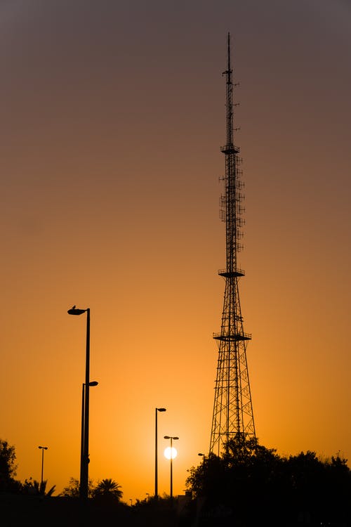 有关剪影, 垂直拍摄, 塔的免费素材图片