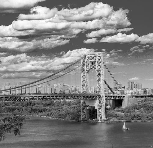 有关乔治华盛顿大桥, 吊橋, 哈德逊河的免费素材图片