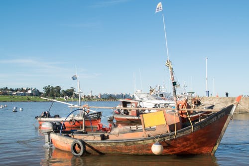 有关停泊, 戶外, 漁船的免费素材图片