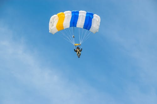 有关不亦乐乎, 伞兵, 极限运动的免费素材图片