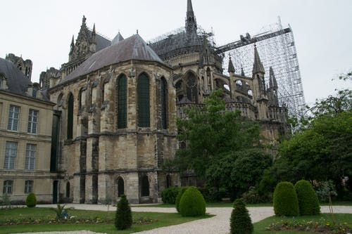 有关兰斯大教堂, 地标, 建筑物正面的免费素材图片