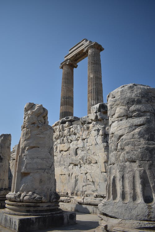 有关列, 古老的, 垂直拍摄的免费素材图片