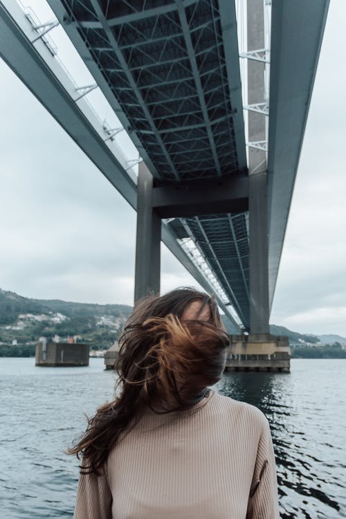 有关垂直拍摄, 桥, 河的免费素材图片