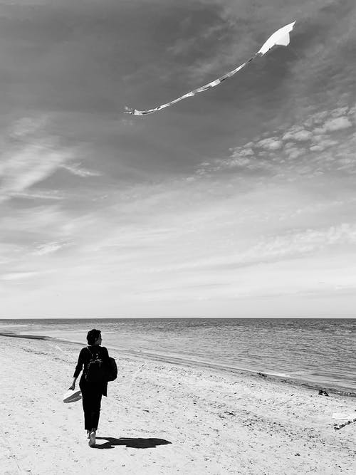 有关单色, 垂直拍摄, 岸边的免费素材图片