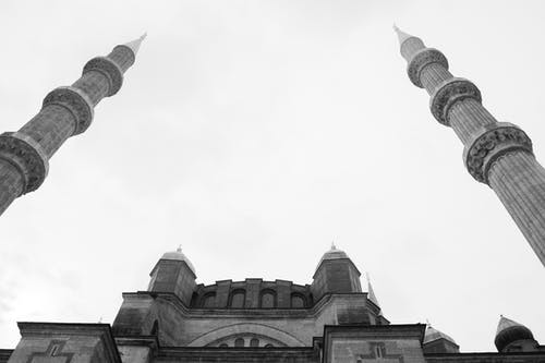 有关selimiye清真寺, 低角度拍摄, 单色的免费素材图片