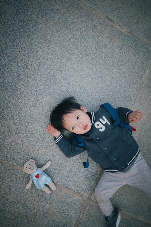 有关俯视图, 儿童, 可爱的免费素材图片