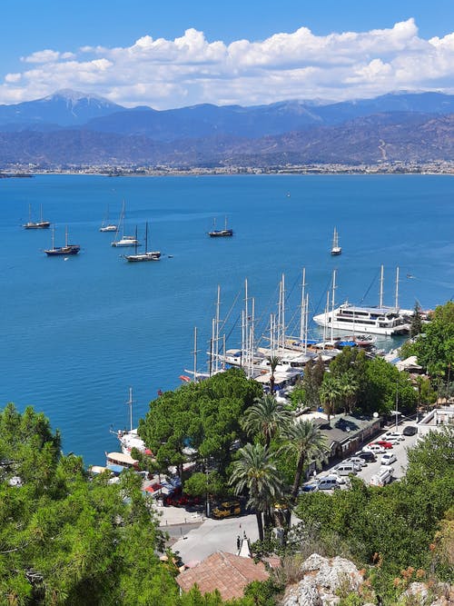 有关停泊, 城市, 帆船的免费素材图片