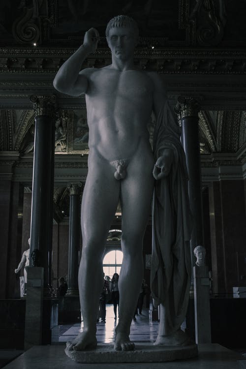 有关人, 垂直拍摄, 希腊雕像的免费素材图片