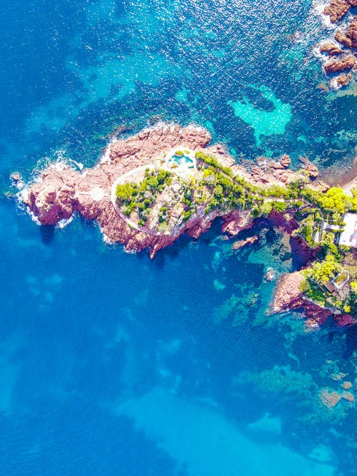 有关土耳其蓝, 夏天, 从上面的免费素材图片