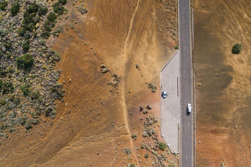有关俯視圖, 垂直拍摄, 沙漠的免费素材图片