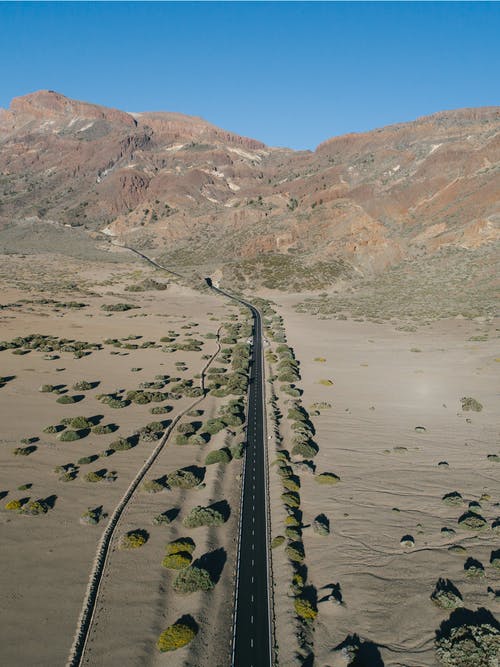 有关垂直拍摄, 沙漠, 無人機攝影的免费素材图片