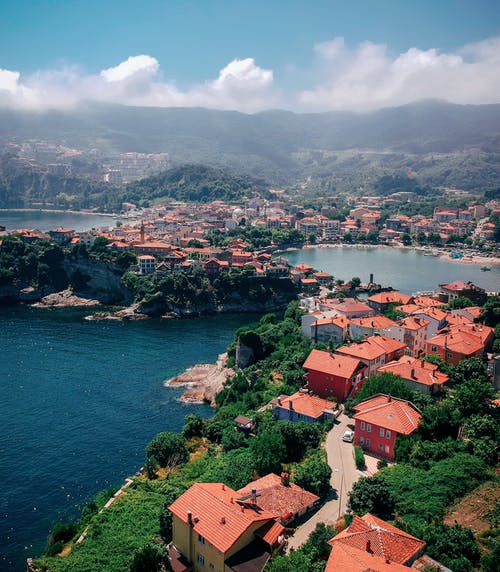 有关城市, 城镇, 从上面的免费素材图片