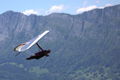 有关山, 树木, 滑翔机的免费素材图片