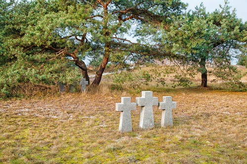 有关十字架, 墓园, 墓碑的免费素材图片