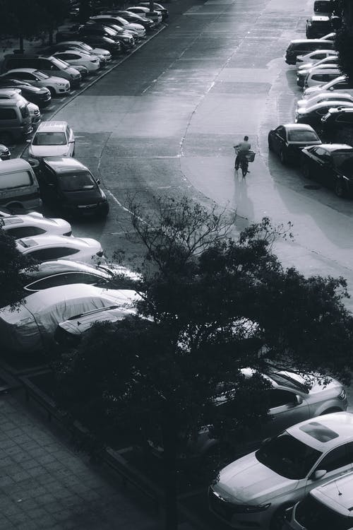 有关停, 停车场, 垂直拍摄的免费素材图片