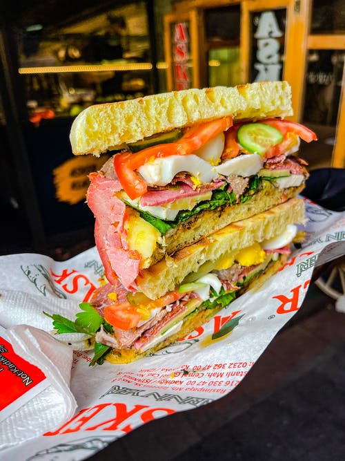 有关三明治, 可口的, 垂直拍摄的免费素材图片