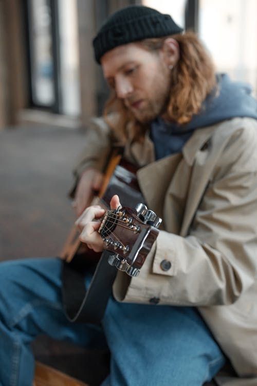 有关accoustic, 吉他手, 执行的免费素材图片