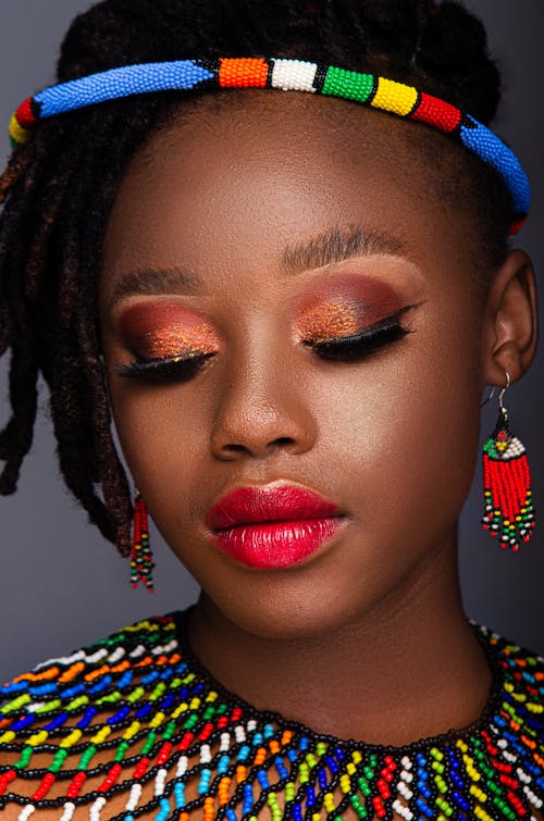 有关化妆, 垂直拍摄, 特写的免费素材图片