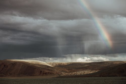 有关天气, 山, 彩虹的免费素材图片