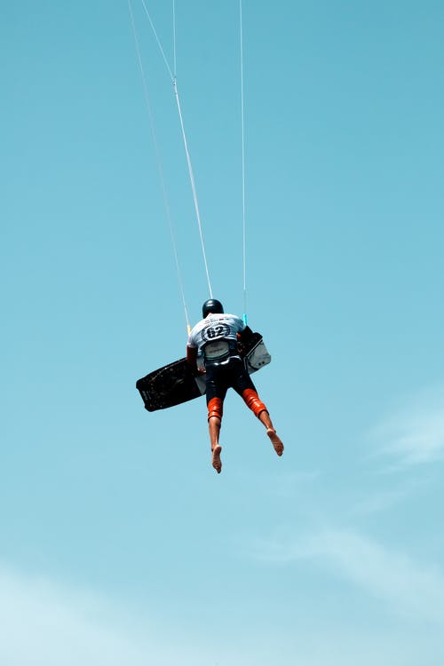 有关不亦乐乎, 在空中, 极限运动的免费素材图片