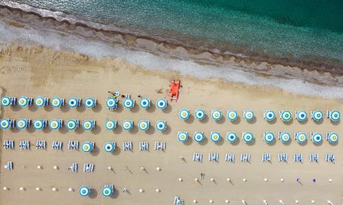 有关俯视图, 夏天, 海岸的免费素材图片