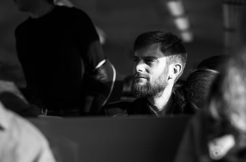 有关人, 单色, 有胡子的的免费素材图片