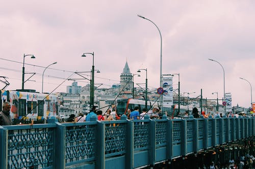 有关伊斯坦堡, 桥, 步行的免费素材图片