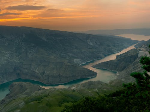 有关天性, 山, 河的免费素材图片