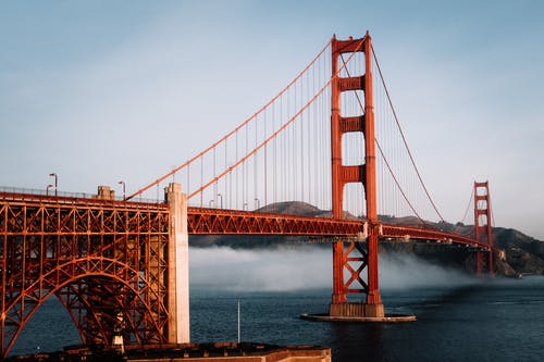 有关加州, 吊橋, 基礎設施的免费素材图片