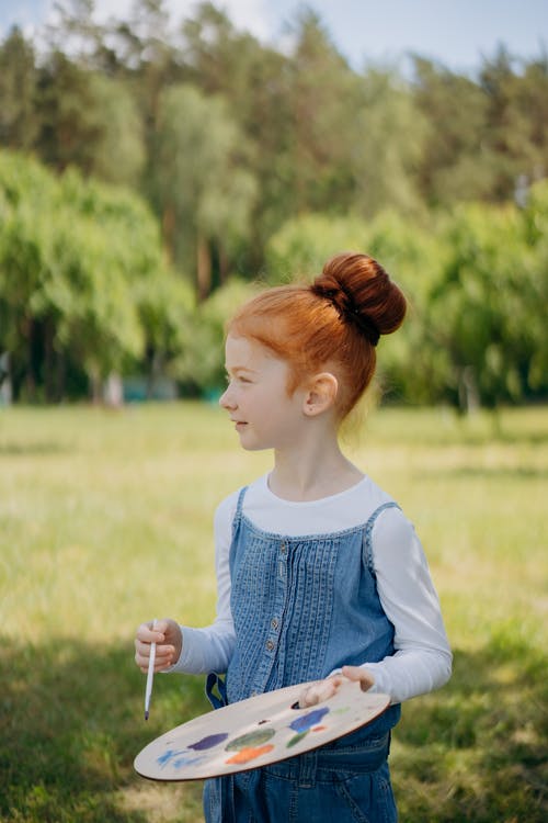 有关儿童, 发髻, 可爱的的免费素材图片