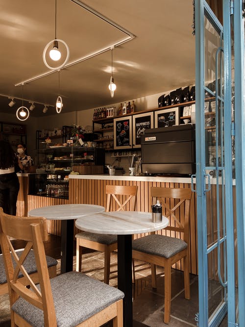 有关咖啡廳, 垂直拍摄, 室內的免费素材图片