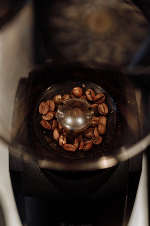 有关咖啡豆, 咖啡豆漏斗, 垂直拍摄的免费素材图片