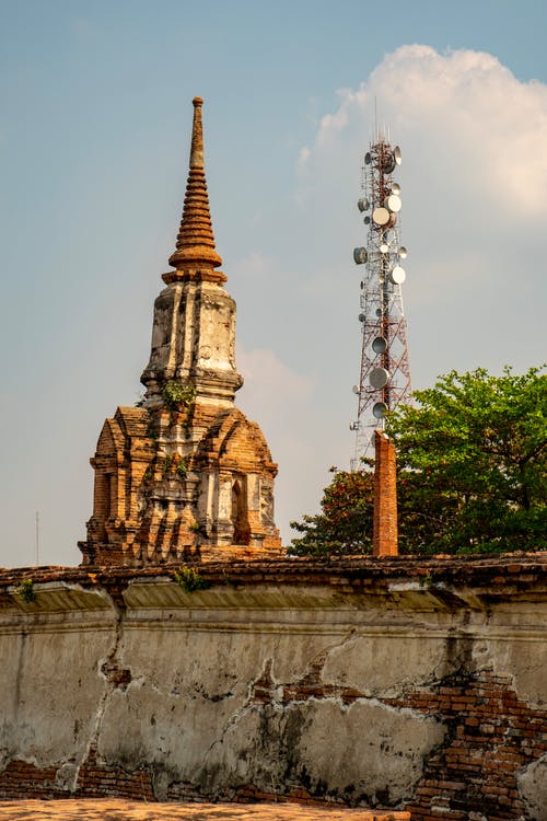 有关佛寺, 天线, 宗教的免费素材图片