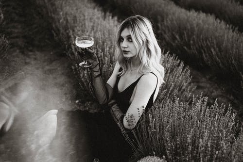 有关光鲜亮丽, 单色, 坐的免费素材图片