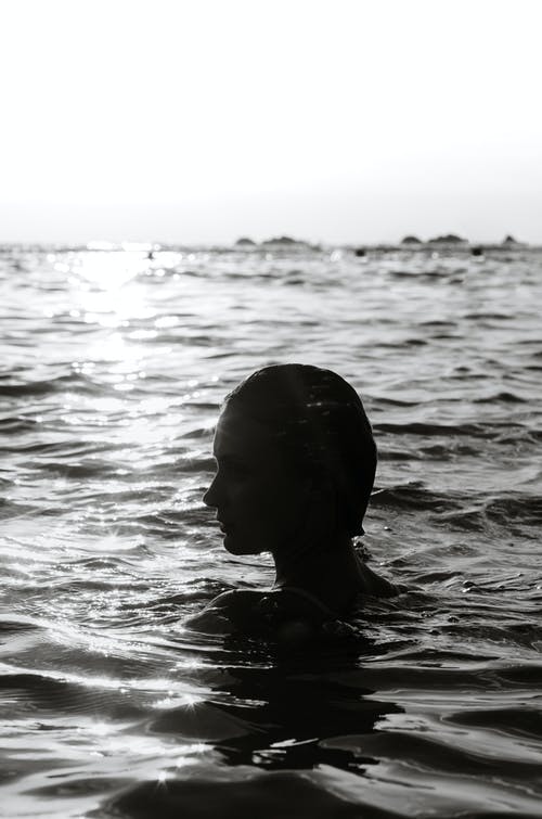 有关剪影, 垂直拍摄, 水的免费素材图片