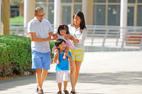 有关亚洲家庭, 公园, 步行的免费素材图片