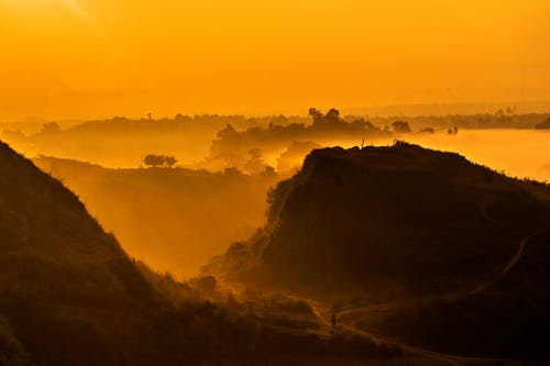 有关山, 早, 有雾的早晨的免费素材图片