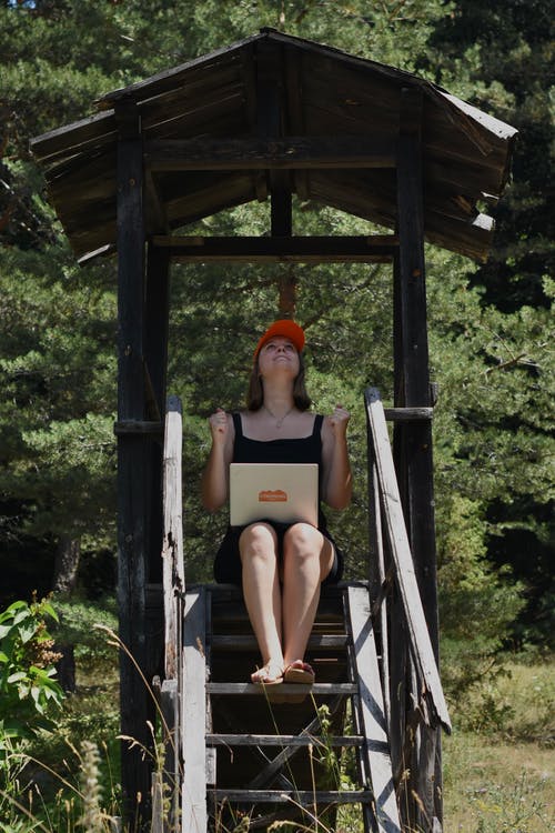 有关坐, 垂直拍摄, 女人的免费素材图片