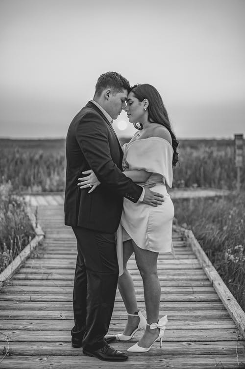 有关一对, 一起, 单色的免费素材图片