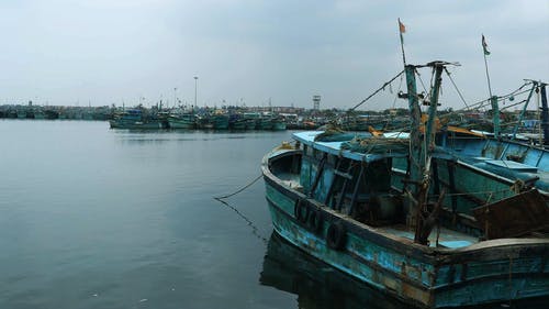 有关停泊, 海港, 渔船的免费素材图片