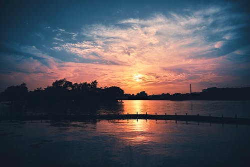 有关剪影, 天性, 日出的免费素材图片