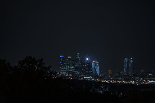 有关城市的灯光, 塔, 夜晚的城市的免费素材图片