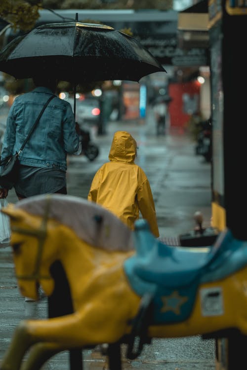 有关下雨, 垂直的, 步行的免费素材图片