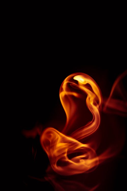 有关垂直拍摄, 大火, 漆黑的免费素材图片