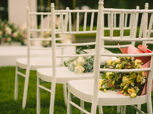 有关地点, 婚礼, 婚礼花束的免费素材图片