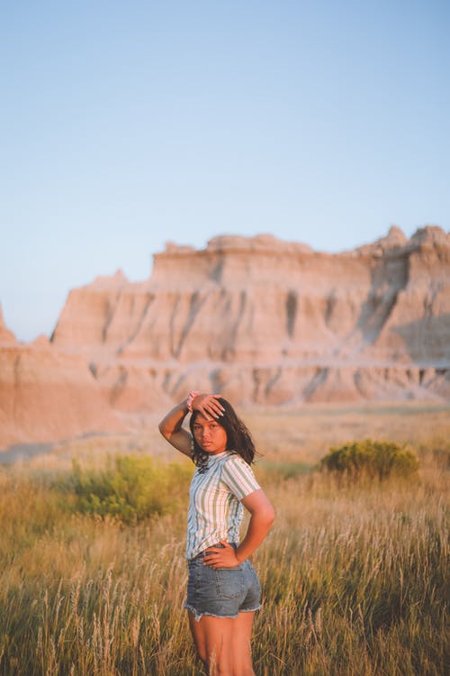 有关天性, 女人, 悬崖的免费素材图片