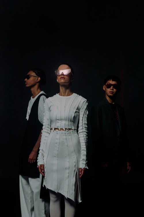 有关一小群人, 垂直拍摄, 墨镜的免费素材图片